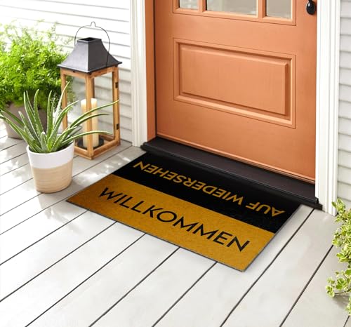 Essuie-glace externe haut de gamme Tulup 60x40 cm paillasson déco résistant aux intempéries - 6