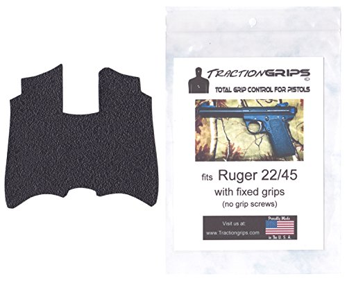 Tractiongrips Rubber Grip Tape Overlay for Ruger 22/45 with Non Removable Grips