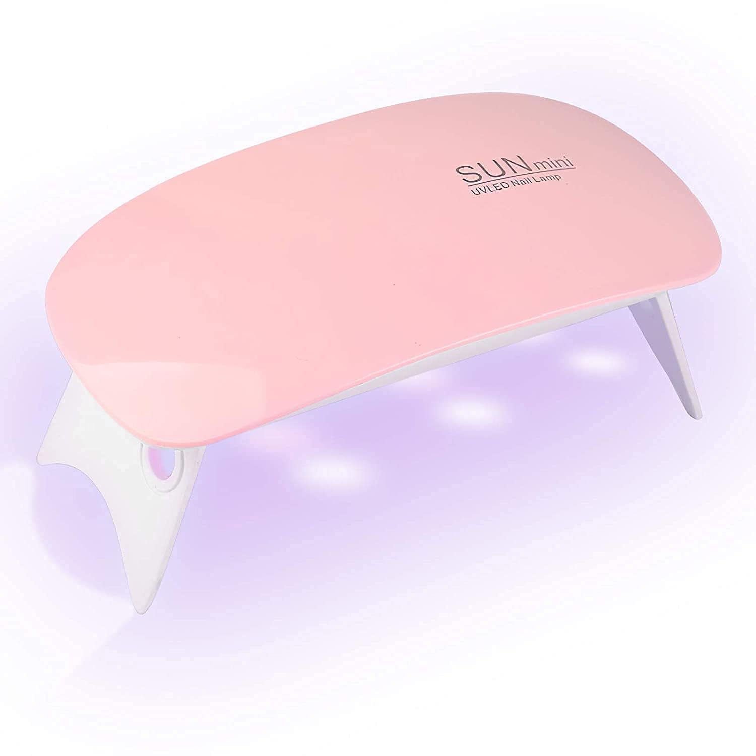 Home Trade 6W LED UV Nail Lamp USB Nail Dryer with Handy Mini Size Mouse Shape for all Gel Polish Shape for Gel Based Polishes Manicure/Pedicure 2 Timing Setting 45s/60s. Sun Mini.-image-36