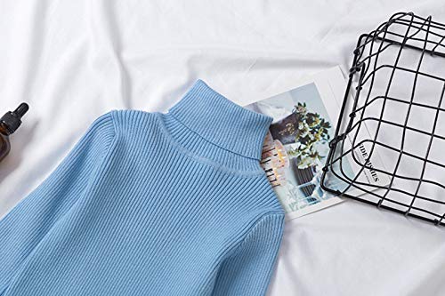 Sweaters for Toddler Baby Boys Girls Knit Sweater Warm Long Sleeve Turtleneck Pullover Solid Sweatshirt Tops Clothes4