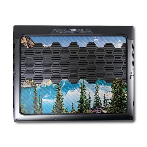 Image of MightySkins Carbon Fiber Skin Compatible With Alienware M18 R1 (2023) Full Wrap Kit - Mountain Lake | Protective, Durable Textured Carbon Fiber Finish | Easy To Apply & Change Styles | Made in the USA