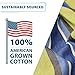 Vivere Double Cotton Hammock with Space Saving Steel Stand, Upgraded Polyester End Strings 450 lb Capacity - Premium Carry Bag Included - USA Grown Cotton (Oasis)
