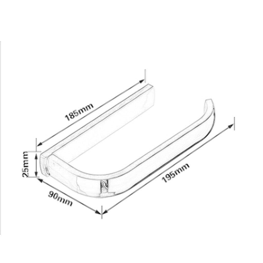 Simple Black - a Parete Domestica da Bagno in Acciaio Inox Supporto di Carta igienica
