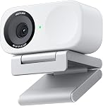 Insta360 Lien 2C Graphite noir - 4K Webcam pour PC/Mac, capteur 1/2", framing automatique, HDR, AI Bruit-Canceling Mic, Contrôle de Gesture pour Streaming, Appels vidéo, Gaming, Fonctionne avec Zoom, Équipes & Plus