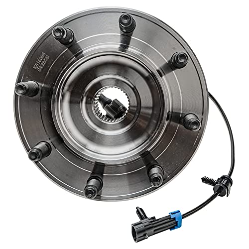 Image of Detroit Axle - 2 Front Wheel Bearing Hubs for 2007-2010 Chevrolet Silverado | 2500 HD Silverado 3500 HD GMC Sierra 2500 HD Sierra 3500 HD, Suburban Yukon XL 2500 Hummer H2, Wheel Bearing Hubs