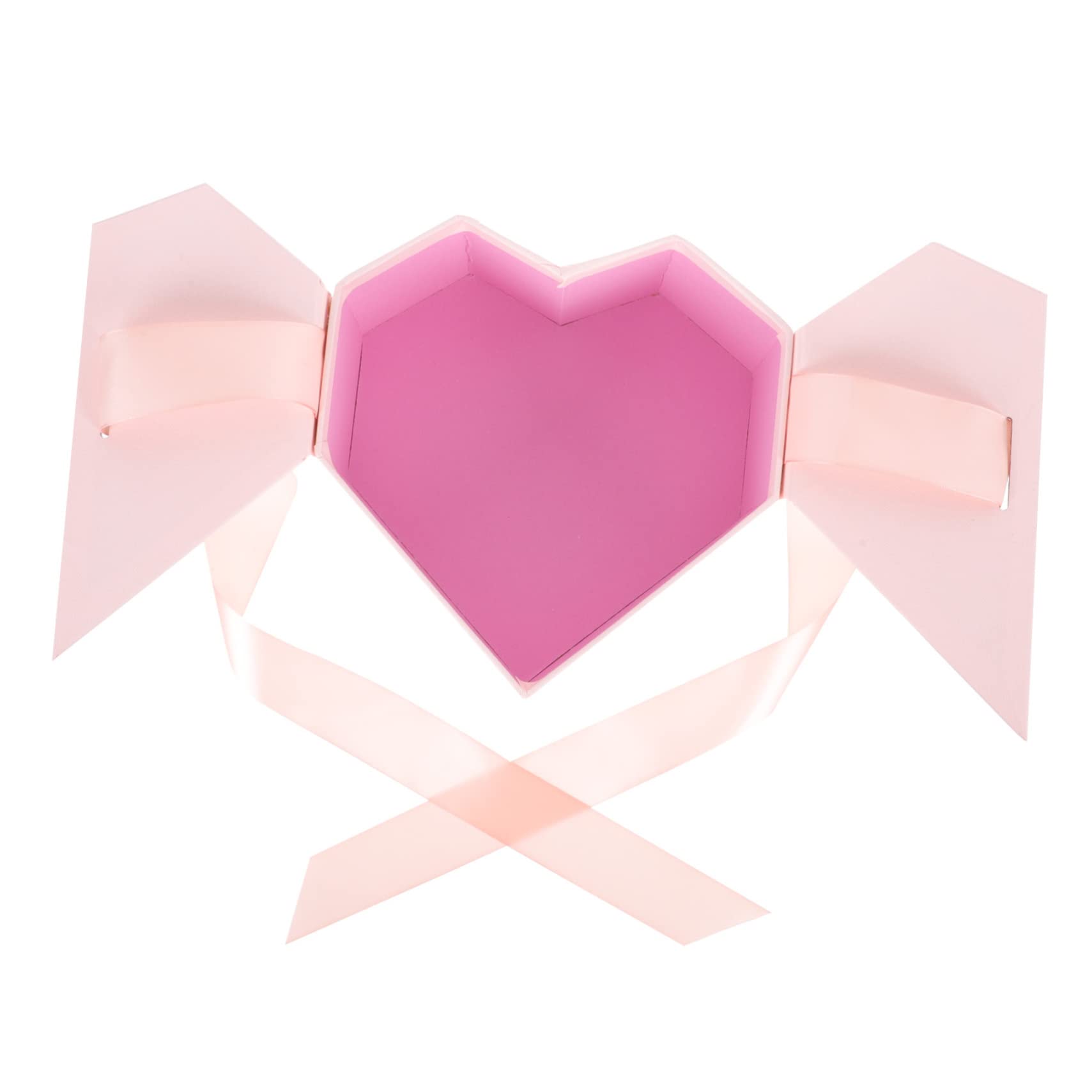 minkissy 1pc Heart-shaped Wrapping Box for Creative and Present Box for Weddings Birthdays and Special Occasions Elegant Design Bow Knot
