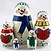 Nesting Dolls Snowmen Set 5 pcs - Christmas Decorations Snowman