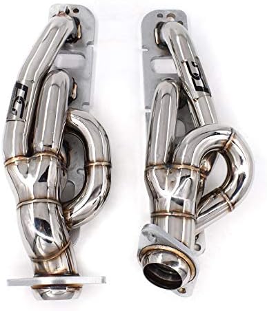 Exhaust Headers with 304 stainless steel tubes and laser-cut 3/8 inch flange