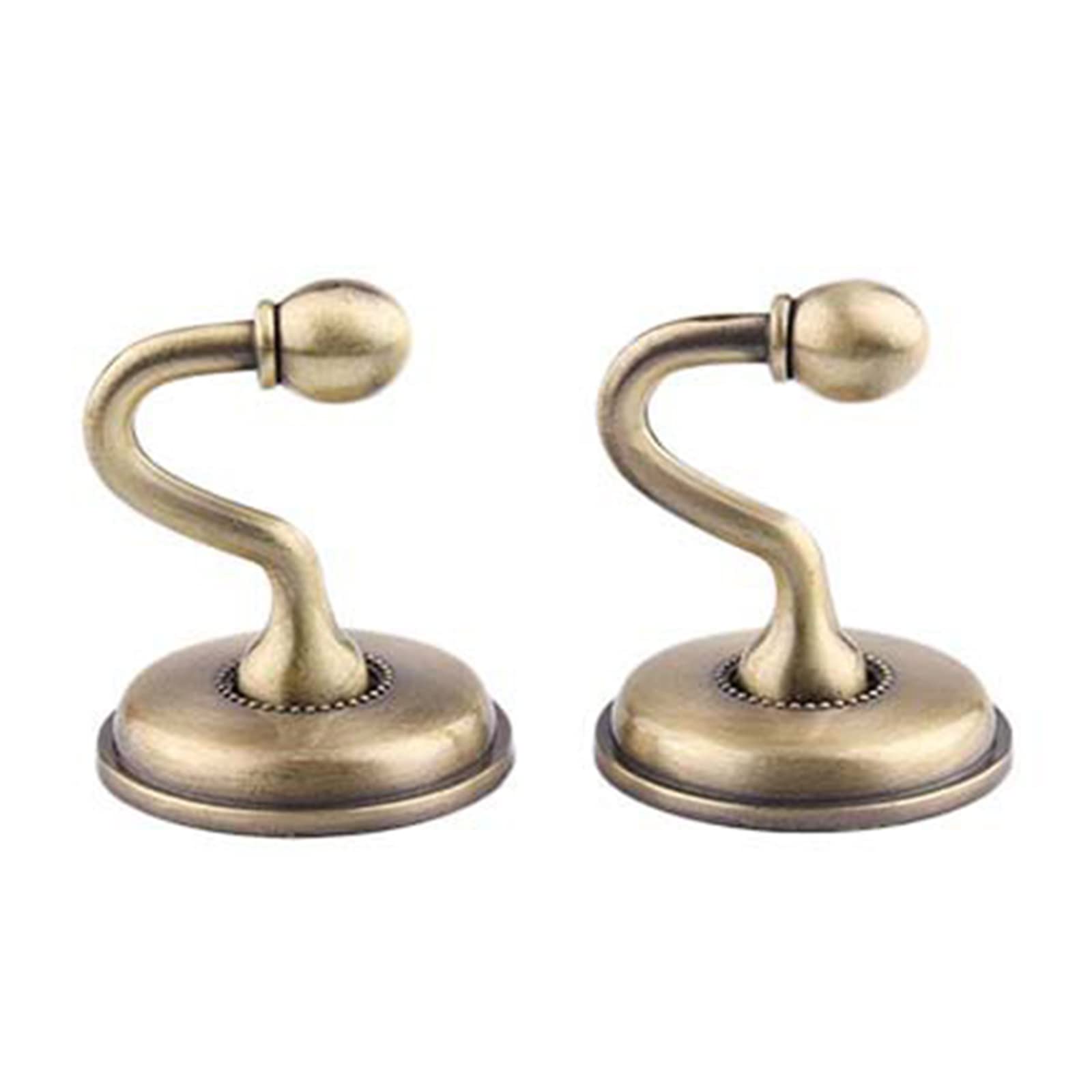 Yhplxyuus 1 Pair European Iron Curtain Hooks Curtain Tieback Wall Hook Holdback for Bedroom Dormitory Decoration Window Hooks for Wall