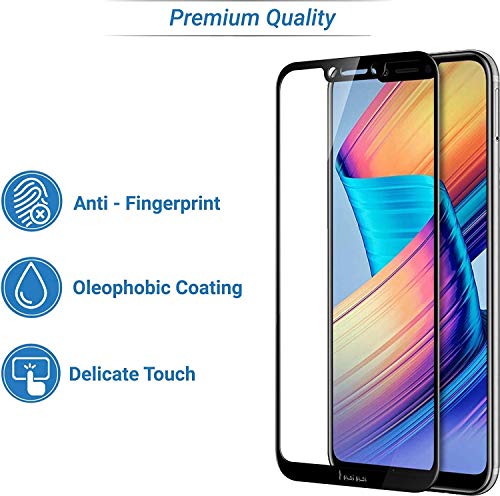 Image of Screen Protector for Huawei Honor Play (Black) Tempered Glass Edge-to-Edge 6D Screen Guard With Installation Kit
