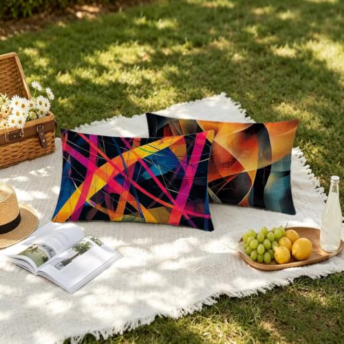 Fundas cojines exterior impermeable 40x80 fundas de almohada rectangular jardín 3