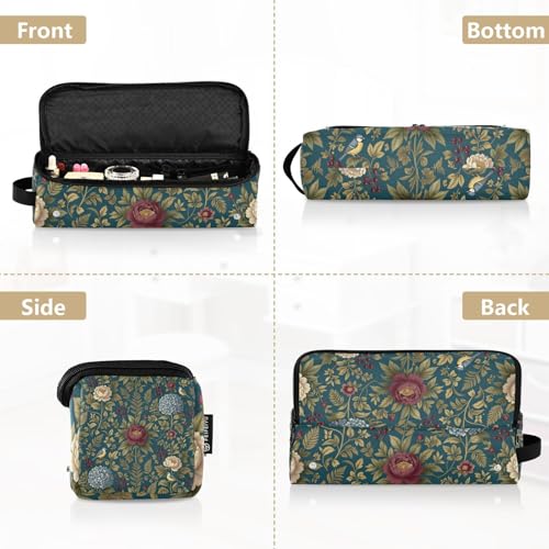 Bolsa de viaje para herramientas de cabello con tapete resistente al calor extraíble y compartimentos para plancha, rizadora y secador portátil miniatura 5