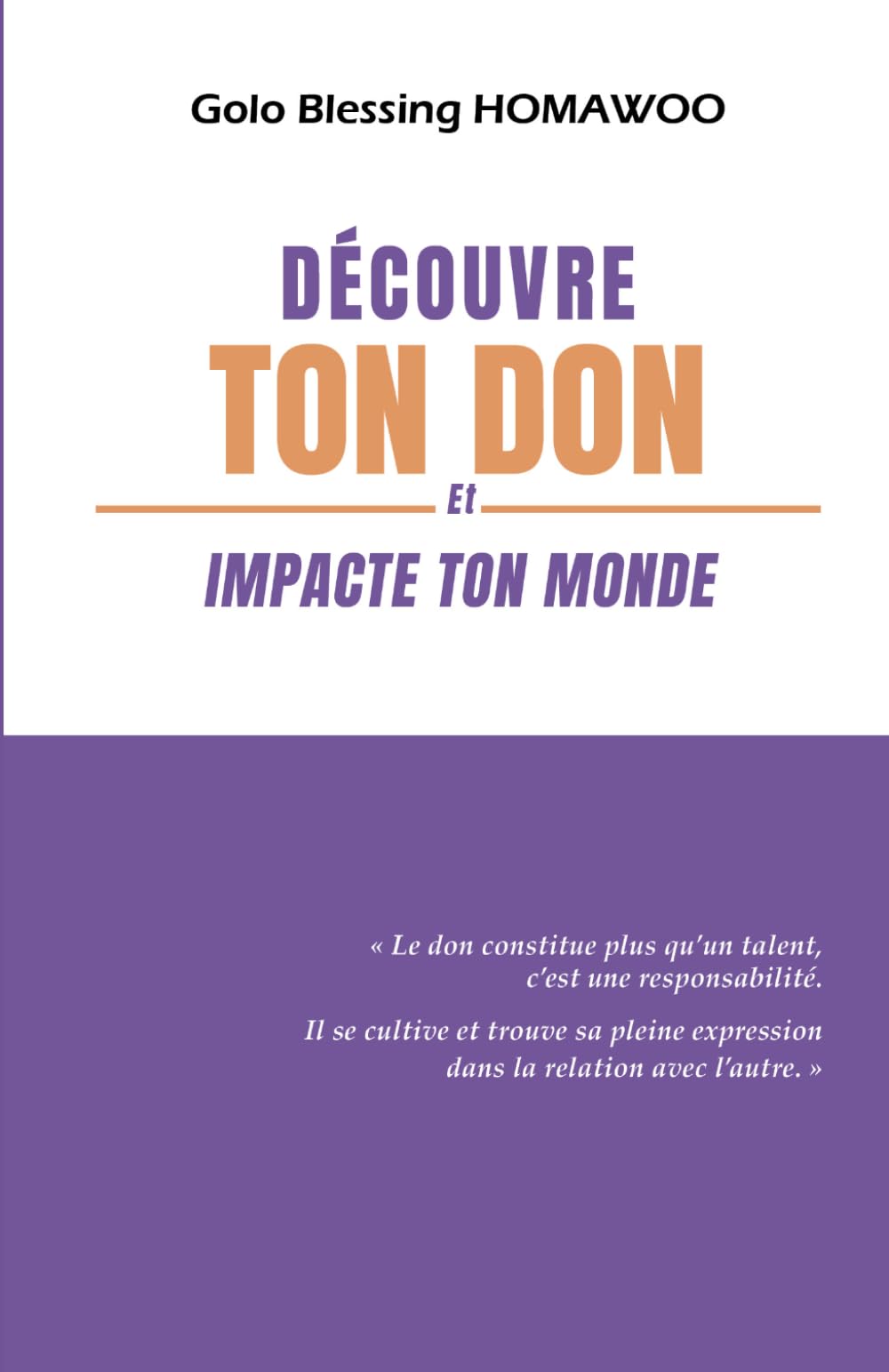 DÉCOUVRE TON DON & IMPACTE TON MONDE