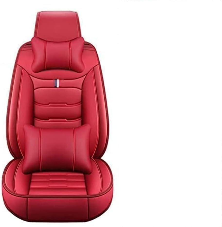 Car Seat Cover,Compatible with Cadillac CTS,Seat Covers Full Set,2-red