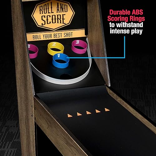 MD Sports 7’ 3” Roll and Score Arcade, Compact Game Ball Table with Electronic Scoring and Ball Return System, Perfect for Family Game Rooms