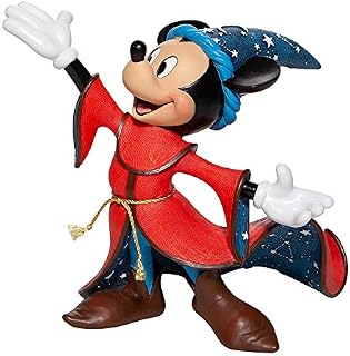Enesco Disney Showcase Couture de Force Fantasia 80th Anniversary Sorcerer's Apprentice Mickey Mouse Figurine, 8.74 Inch, Multicolor