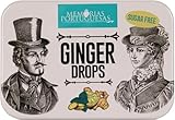 Pastillas de Jengibre y Hierbas Memórias Portuguesas – Paquete de 2 Latas x 40 g – Caramelos Duros Tradicionales Portugueses Sin Azúcar con Notas Botánicas