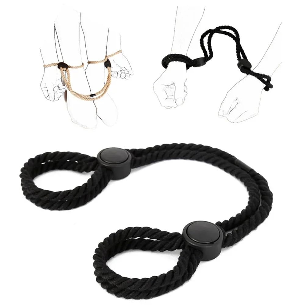 Corde à nouer noire pour plus de plaisir de jeu
