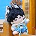niannyyhouse 20cm Plush Doll Clothes Frog Puppy Lamb Penguin Hoodie Strap Pants 8in Soft Stuffed Plush Toy Dress up (a-4)