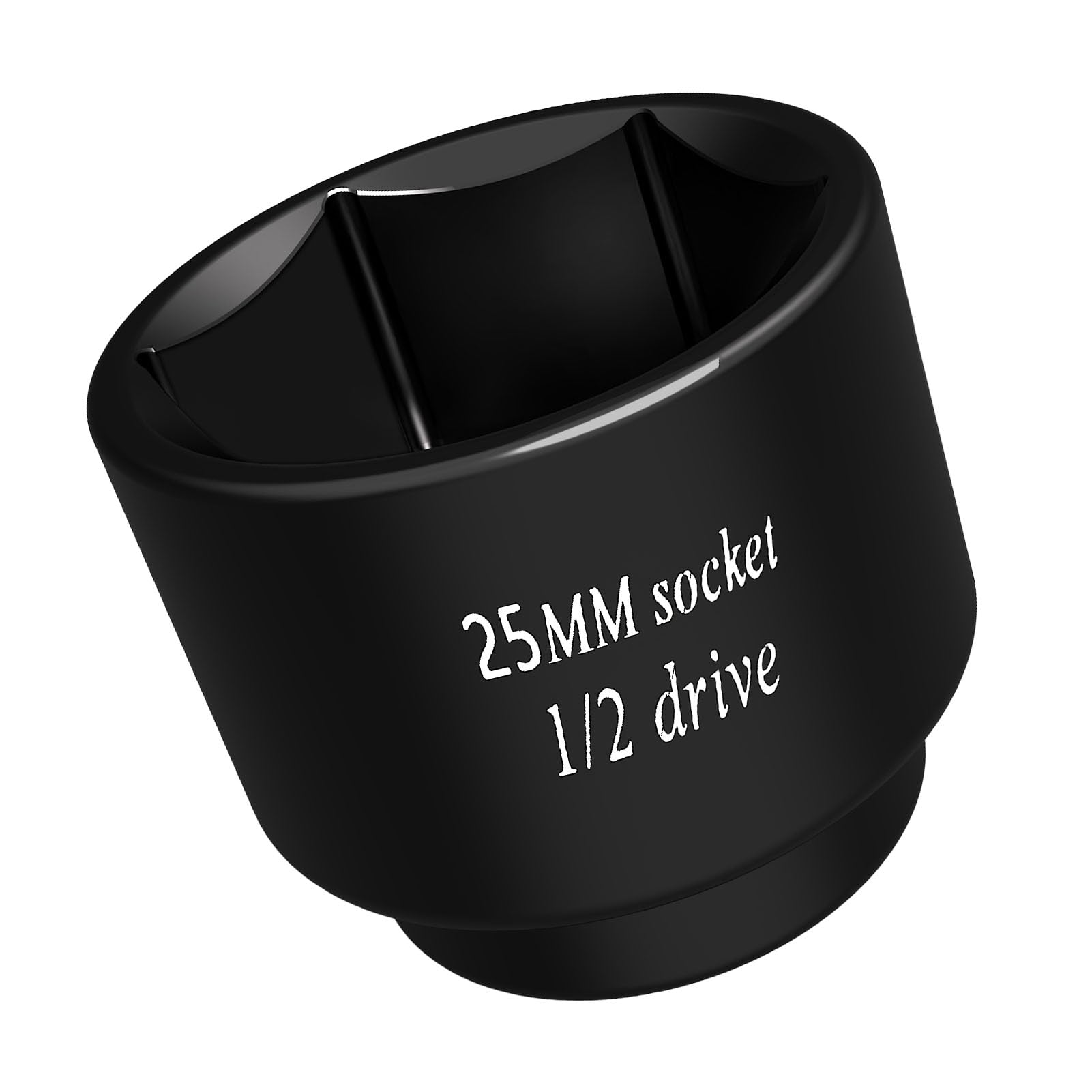 1/2 driver 25mm socket Oil Filter socket wrench 6 Point impact Remove Axle Nut tool