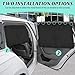 EZTIME Car Window Shades, 2 Pack Magnetic Double Layer Window Shade for Baby in Car, Adjustable Privacy Blackout/See-Through Back Window Curtains for Baby Kids UV Protection