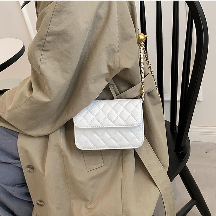 Waist Bag Mini Belt Bag for Women Mini Crossbody Bag Y2k Accessories Belt Purse for Women Fashionable (White,Small) - Image 8