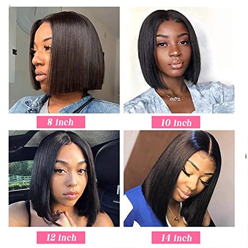 12 Inch Bob Wig Human Hair 13X4 Lace Front Wigs Human Hair Wigs For Black Women Short Bob Wigs Human Hair Hd Frontal Wigs Human Hair Glueless Wigs Human Hair Pre Plucked With Baby Hair Natural Color #TOP2