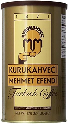 Kurukahveci Mehmet Efendi Turkish Coffee,17.6 Ounce (traditional 1 bank 17.6 Ounce)