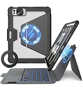 Nillkin for iPad Pro 11 inch (M4, 2024) Magnetic Case, Detachable Backlit Keyboard Stand With Wal...