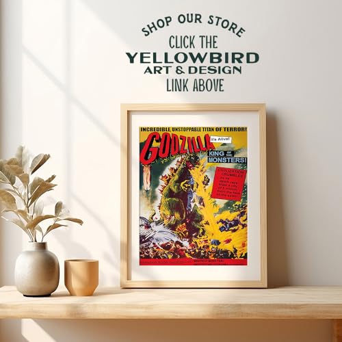 Image of Vintage Movie Poster For Men 11x14 - Scary Movie Poster for Men, Vintage Hollywood Horror Movie Decor - Man cave Wall Art for Boys Bedroom, Teens Room - Perfect Horror Movie Gifts- Unframed Print