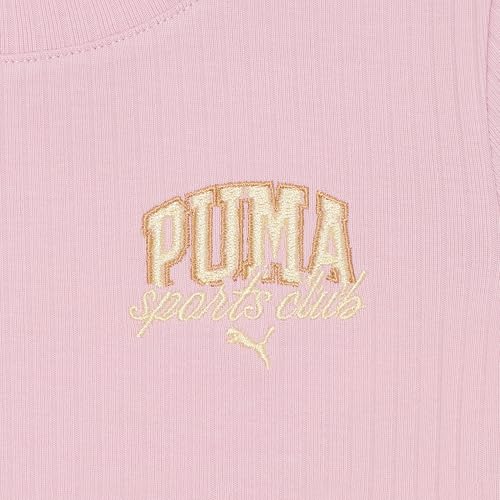 Image of PUMA girls Short Sleeve T-shirt, Fashion Prints & Colors, Soft and Comfortable