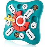 LUKITO Dog Puzzle Toy, Slow Feeder Bowl for Puzzle, Interactive Toys Birthday, Boredom IQ Training and Brain Stimulation, Treat Toy Squeaky with Puppy Toys, Green