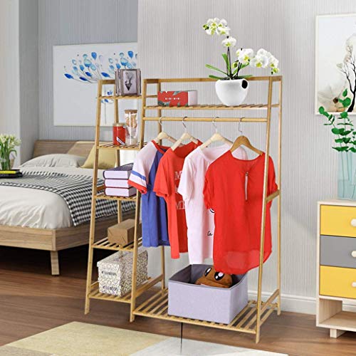House of Quirk Store House of Quirk Bamboo Wood Clothing Rack 130CM - Image 4