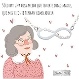 collar seresto 70 cm  Collar infinito Te Quiero Abuela Plata de Ley 925 - Regalo para abuela