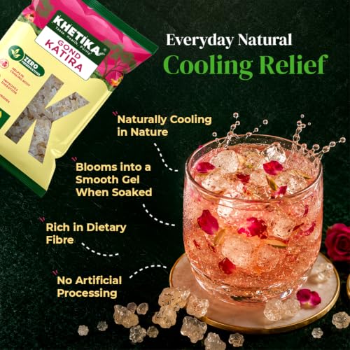 Image of Khetika Naturale Pure Gond Katira (Edible Gum) - 200gm | Tragacanth Gum | Super Food | Cooling Properties | Tragacanth Gum, Super Food, Cooling Properties