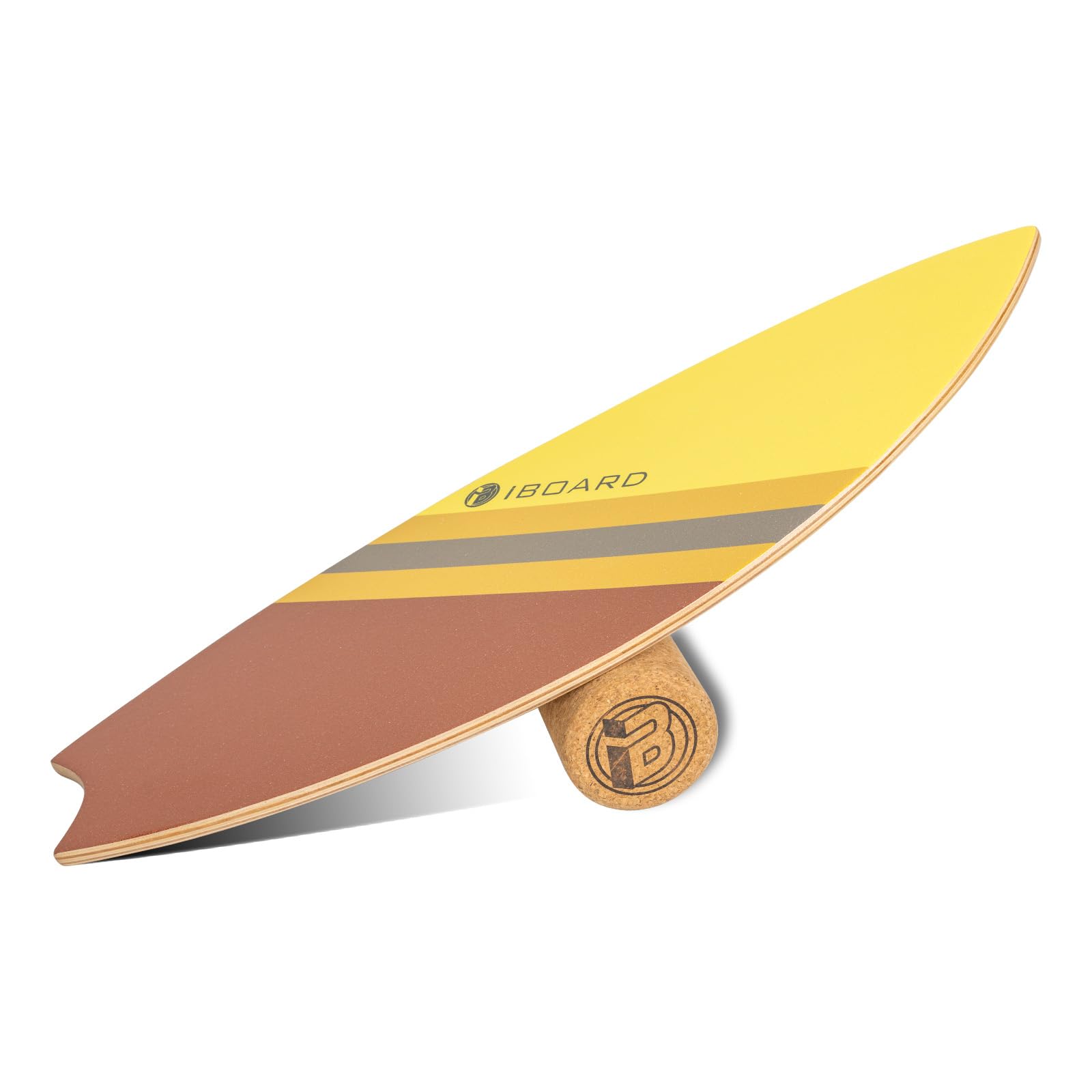 Balance Board mit Rollen - 10-lagiges Wackelbrett aus Holz für Kernstärke