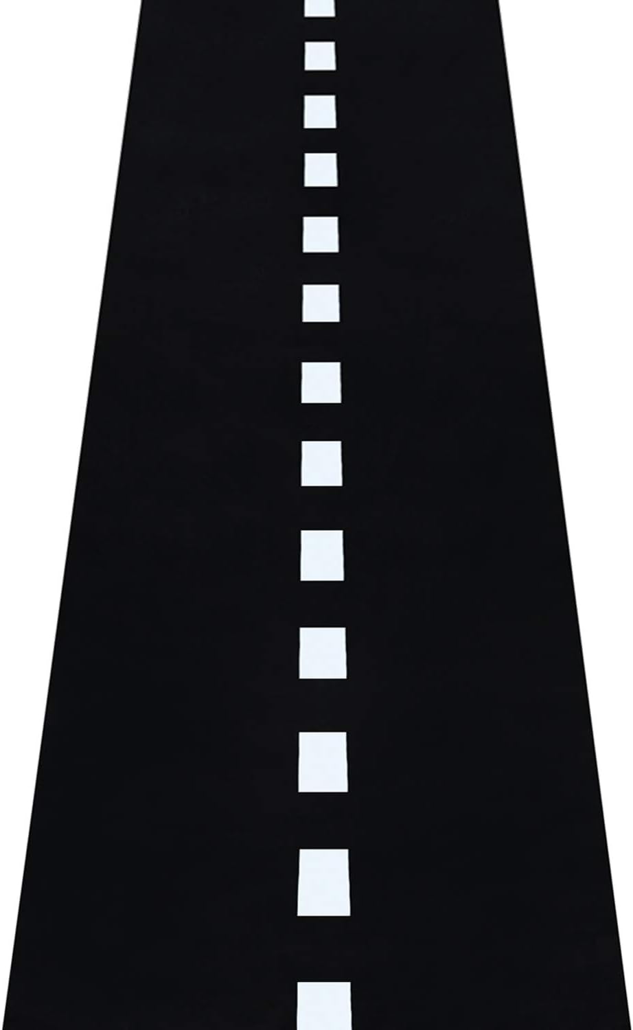 Novelty Place Racetrack Floor Table Runner - 10 Ft x 2 Ft Black Race Track Running Mat - Race Car Theme Birthday Party Decorations