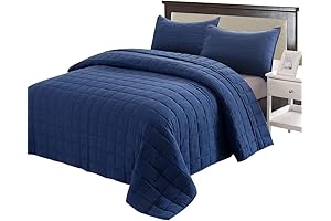 EMME Twin Quilt Set: Perfectly Pre-Washed for Comfort