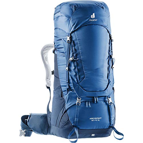Deuter Women's Aircontact 60+10 SL Trekking Backpack, Steel-Midnight, 70 L