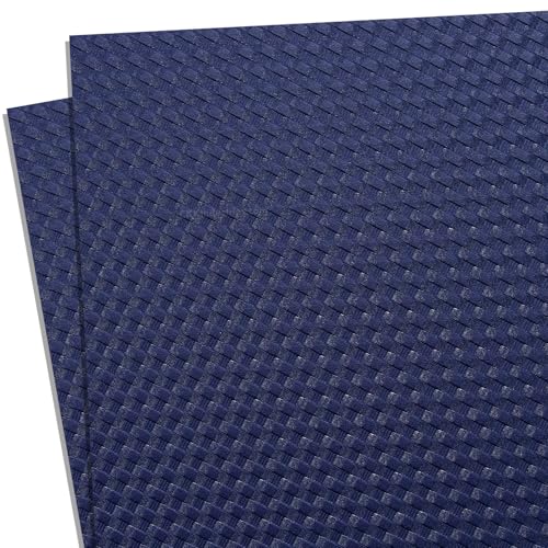 HOLSTEX Thermoform Sheet - (Basketweave Texture) - (.080 Thickness) - (8in x 8in Sheet) - (Police Blue) - (2 Sheets) - for Holster Making, DIY Cosplay, Airsoft Armor
