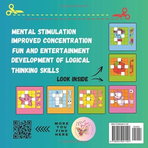 Creative Cut & Match: Children's Activity Book with Puzzles: Fun with 48 Interactive Challenges!| C