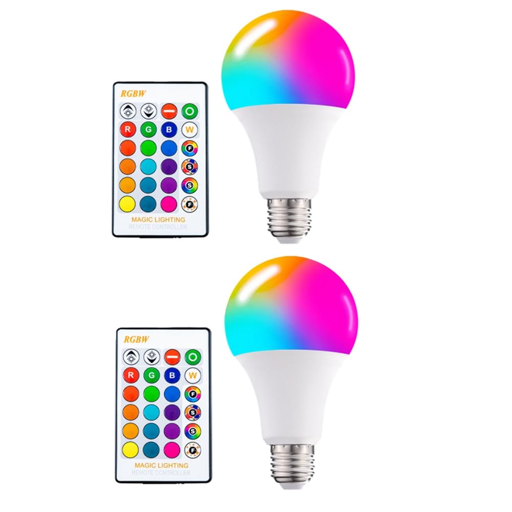 ciyeu Color Changing Light Bulb with Remote 16 Color Multicolor RGB Flood Light with Memory Function