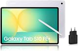 Samsung Galaxy Tab S10 FE+, Tablette Android WIFI 13.1" 128 Go, S Pen inclus, Certification IP68, Argent, Chargeur Secteur Rapide 25W Inclus, Version FR - 1