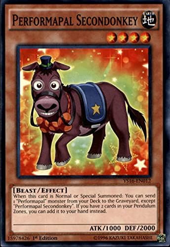 2016 Yu-Gi-Oh Starter Deck Yuya 1st Edition #YS16EN012 Performapal Secondonkey C
