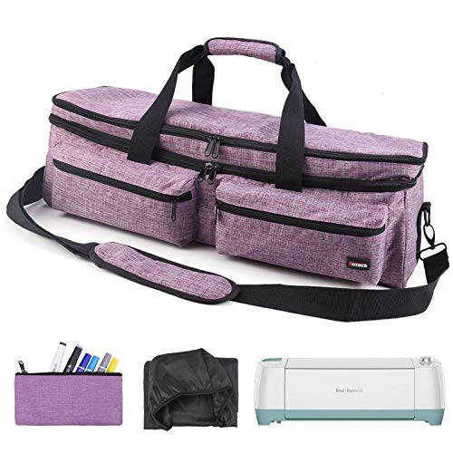 Craft Double-Layer Tote Bag Compatible with Cricut Explore Air, Air 2, Maker and Silhouette Cameo 3, Tool Carrying Case…