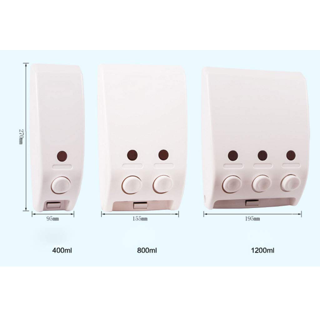 Dispensador de jabón de Manos Dispensador de jabón Manual Doble Tres Cabezas de baño de Hotel desinfectante de Manos Botella Botella champú Gel de Ducha Caja Botella de loción Recargable