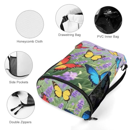 Mochila con cordón para el gimnasio que separa tus zapatillas de forma limpia 5