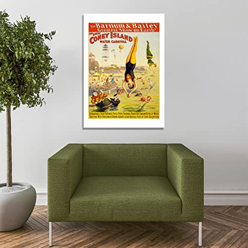 Affiche Barnum & Bailey Coney Island affiche encadrée grand format - 7