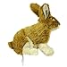 Hyper Pet Wildlife Critters Rabbit Plush Dog Toy with Squeaker, Brown