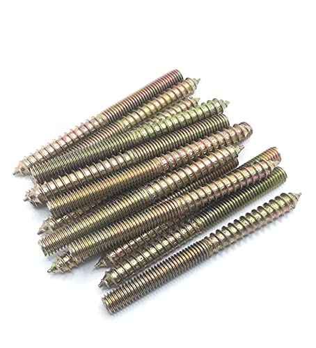 Image of Hanger Bolt M8x90 Double Headed Bolt Self-Tapping Screw for Furniture 15Pcs